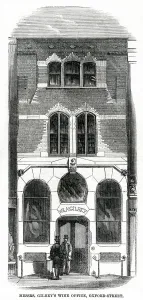 1861 Prints: Gilbeys wine office 1861