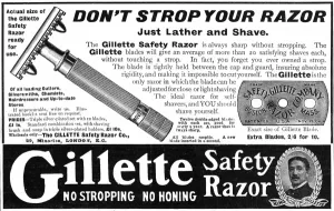 Shaving Prints: Gillette Safety Razor