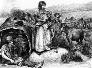 Traveller Prints: Gipsies on Putney Common, London