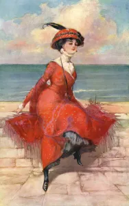Seaside Prints: The Girl on the Front by Barribal