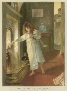 Medicine Prints: Girl Throws Medicine 19C