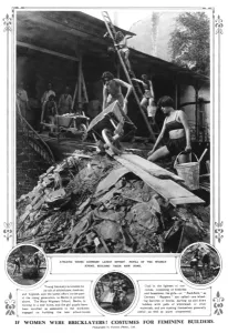 Berlin Prints: Girls building at the Wigman School