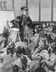 Fill Prints: Girls in Class / Iln 1911