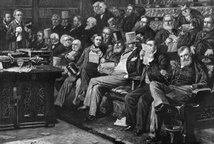 Bench Prints: Gladstone / Commons / 1880