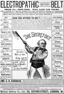 March Prints: Gladstone wearing an electropathic belt
