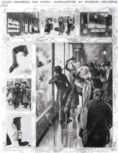Windows Prints: Glass-Smashing for Votes! by Wilmot Lunt