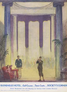 Course Prints: Gleneagles Hotel advertisement