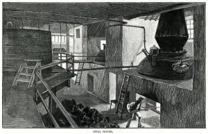 Scotch Prints: Glenlivet Scotch Whisky distillery 1890