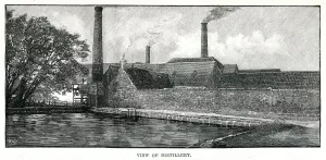 Scotch Prints: Glenlivet Scotch Whisky distillery 1890