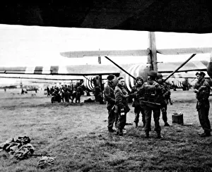 Route Prints: Gliders ready for Operation Market Garden Second World War