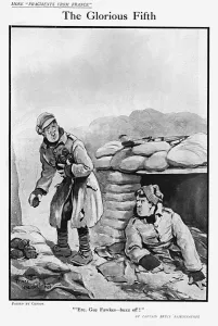 Explosives Prints: The Glorious Fifth by Bruce Bairnsfather