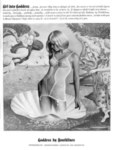 Girdle Prints: Goddess by Youthlines corselette, 1965
