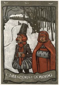 Cecil Aldin Prints: Going to Church on Christmas Day by Cecil Aldin