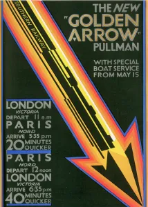 Golden Prints: Golden Arrow Pullman advertisement