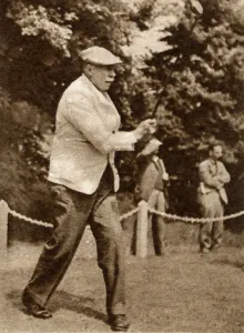 Drive Prints: Golfer James Braids drive
