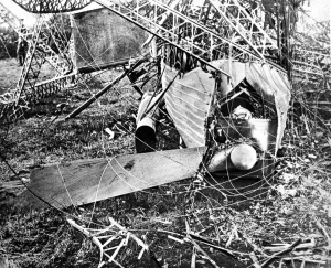 Part Prints: A gondola, part of the wreckage of a German zeppelin