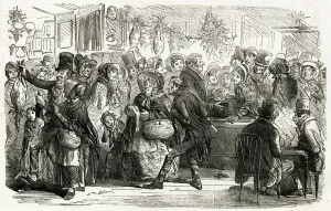 1850s Prints: Goose Club at Christmas 1853