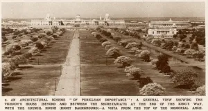 Viceroy Prints: Government buildings in New Delhi, India