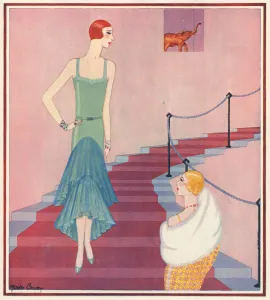 Fashion Prints: A gown for winter festivities, by Gordon Conway