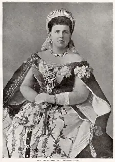 1899 Prints: Grand Duchess Maria Alexandrovna of Russia (1853 - 1920)