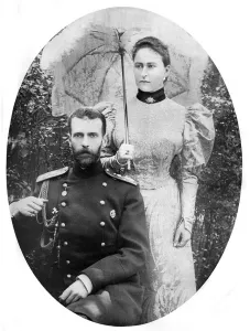1857 Prints: The Grand Duke Sergius of Russia with his wife Princess Eliz