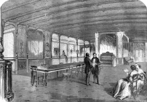 1861 Prints: Grand Saloon of the Great Eastern steam ship, 1859