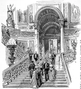 Stair Case Prints: The Grand Staircase, Buckingham Palace, 1887