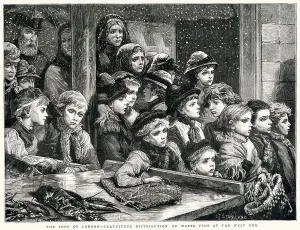Winter Prints: Gratuitous Distribution of Waste Fish, London 1882