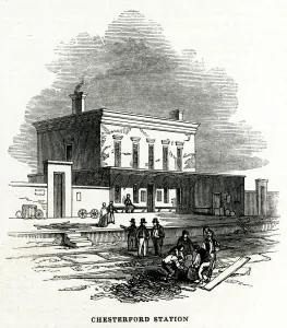 Exterior Prints: Great Chesterford Station 1845
