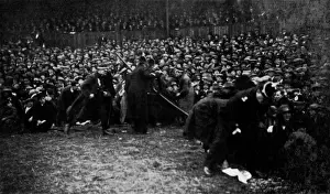 Park Prints: A very great crowd gathered at Cardiff Arms Park for the international rubgy match