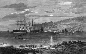 Portland Prints: Great Eastern steamship at Portland, 1859