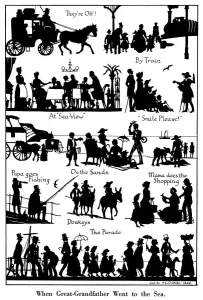 Silhouettes Prints: When Great Grandfather Went to Sea by H. L. Oakley