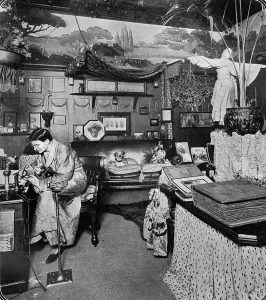 Room Prints: The Great Lafayette in his study, 1911