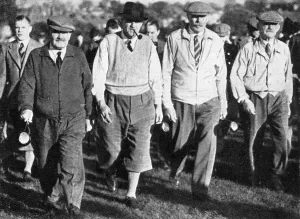 Golfing Prints: Four Great Men - Golfers at Totteridge