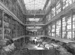 Dock Prints: The Great Wool-floor at the London Docks