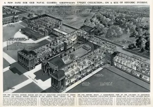 G H Davis Illustrations Prints: Greenwich, National Maritime Museum by G. H. Davis