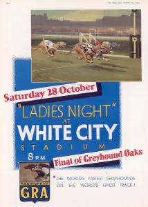 Stadium Prints: Greyhound Racing Advertisement