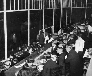 Restaurants Prints: Greyhound racing and dinner at White City