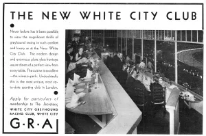 Greyhounds Prints: Greyhound racing and dinner at White City