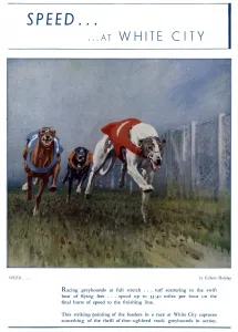 1937 Prints: Greyhound racing at White City