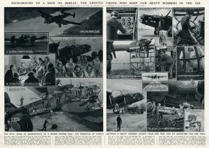 Berlin Prints: Ground crews and heavy bombers by G. H. Davis