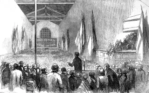 Meeting Prints: Group Meeting of the Family Colonisation Loan Society, 1852