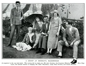 Summer Prints: A group at Murrays including Lady Idina Gordon