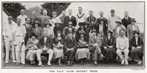 1922 Prints: Group photo of players and ladies at the RAF Club Cricket Week, Eastbourne