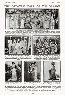 Parties Prints: Groups at the Hundred Years Ago Ball