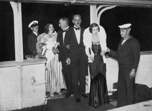Return Prints: Guests returning on board a cruise liner