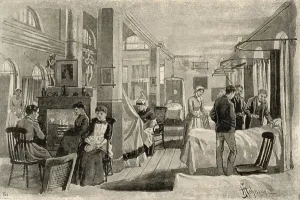 Hospitals Prints: GUYs HOSPITAL / 1887