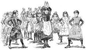 Institute Prints: Gymnasium Drill for Little Girls, London, 1888