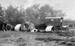 Camp Prints: Gypsy camp on Exmoor