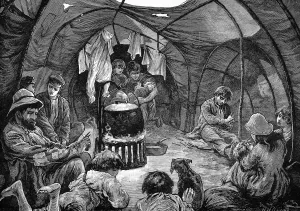 2004 Prints: Gypsy life inside a tent
